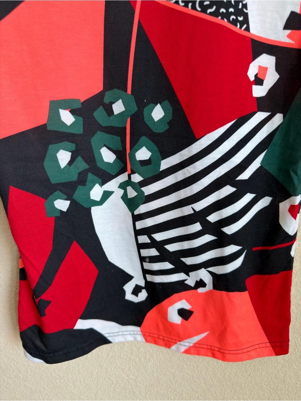 Adidas FARM Rio Graphic Tee XS Multicolor Abstract Print Athletic Shirt Top - Picture 11 of 11